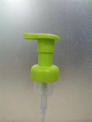China Matt Effect 30mm Foam Pump Bottle Head With Clear Overcap High Flexibility for sale