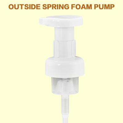 China colourful PP 43mm Foam Pump Addition To Personal Care Products Te koop