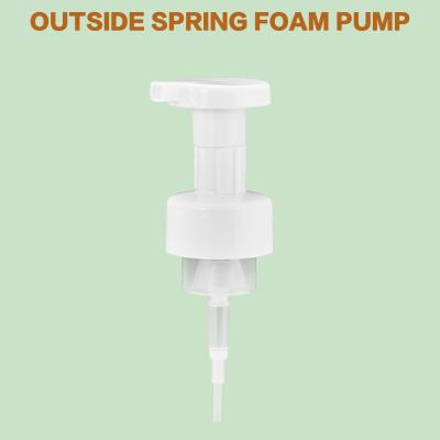 China White Foam Bottle Pump with Customized Pump Tube Length and Clip Lock Way for sale