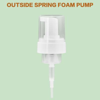 中国 Standard Bottle Compatible Foam Pump Head With Durable 304/316 Spring 販売のため