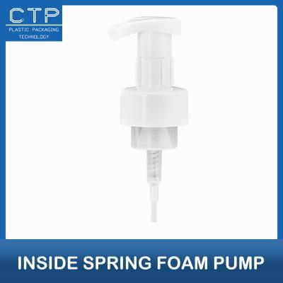China 43 mm Foam Pump PP White Spring Type roestvrij staal voor ontsmettingsmiddel Fles interne veer Te koop