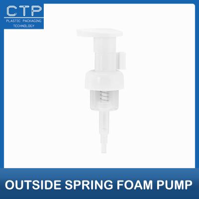 China 304/316 Spring 30mm Foam Pump With Method Of Lock With Clear Overcap for sale