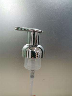 China PP Cosmetic Dispenser Pump Plating Bright Silver To Prevent Discoloration And Aging Of Pump Head à venda