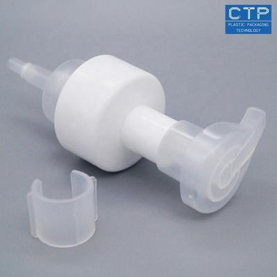 China Non Slip White Pump Dispenser for Hand Lotion with Outside Spring for sale
