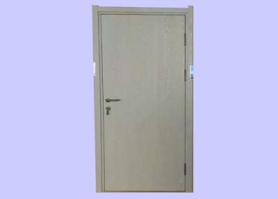 China UL/BS Certified Single Leaf Laminating Wood Fire Door With Steel Frame For Hotel for sale