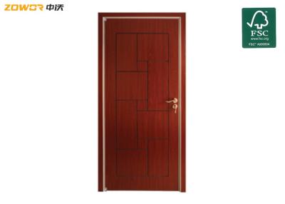 China Puertas interiores con bisagras LH acabadas PVC de madera de pino en venta