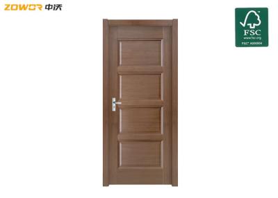 China Apartment Solid Core Carving Type Sound Proof Oak Wood Door for sale
