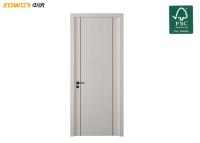 China PU Paint Hotel Bedroom Solid Core Flush Type Oak Wood Door for sale