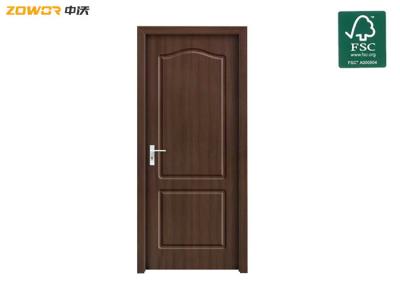 China 20Kg/M2 Apartment Exit HDF Strip Oak Plain Wooden Door for sale