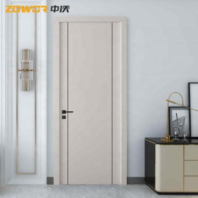 China MDF PVC Flush 36 X 96 50mm Leaf Plain Wooden Door for sale