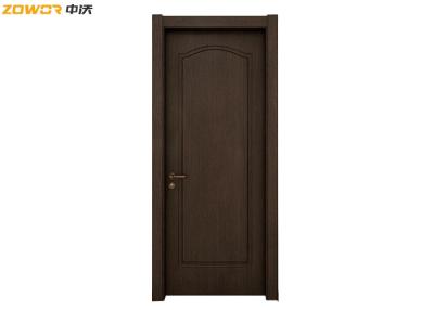 China 45mm Walnut Veneer Painting Solid Plain Wooden Door for sale