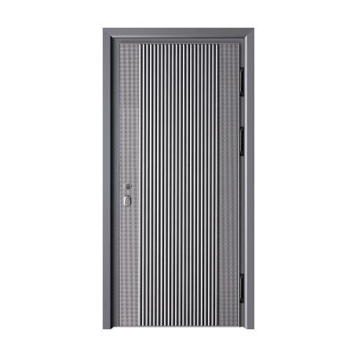 China Villa Morden Front Steel Door Entry Door With Frame Sound Proof customized size for sale