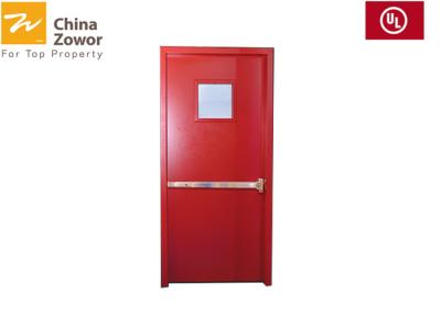 China 30/60/90 Minute Single Swing Galvanized Steel House Internal Fire Safety Doors for sale