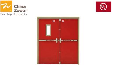 China 1 Hour Rated Gal. Steel Insulated Fire Door For Commercial Buildings/ Powder Coated Finish for sale