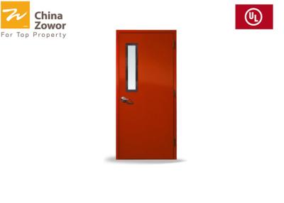 China Gal. Steel Fire Rated Exterior Pair Door For Apartment/ Steel Insulated Fire Door/ 1 Hour Fire Rating for sale
