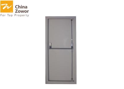 China 90 minute Fire Rated Steel Insulated Fire Door With Panic Bar/ Powder Coated Finish for sale