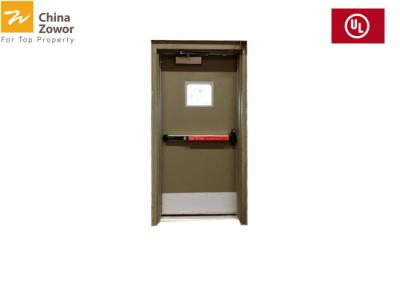 China Powder Coated Finish Various Colors 90 minnte Fire Rated Doors/ Steel Insulated Fire Door for sale