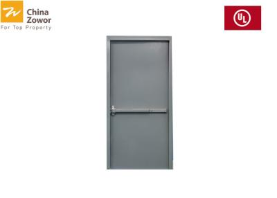 China BS476 Tested 90 minute Rated Steel Insulated Fire Exterior Door With Glass for sale
