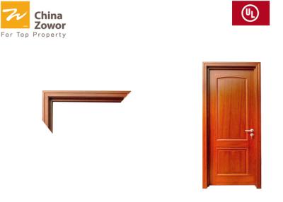 China BS Standard Fire Resistant Wooden Doors For Hotel Room/ Baking Paint Finish for sale
