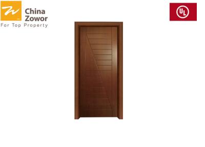 China BS476 Customized Teak Wood Fireproof Wooden Doors For Hotel/Baking Paint Finish for sale