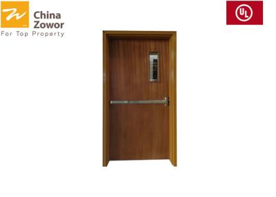 China BS476 Baking Paint Flush Panel Wooden Fire Doors For Apartment/Various Colors/ Size 3'X 7'/ Perlite Board Infilling for sale