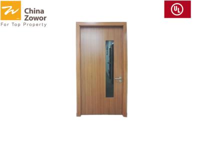 China BS Standard 60mins Rated Fireproof Wooden Pair Doors /HPL Finish/Particle Board Infilling for sale