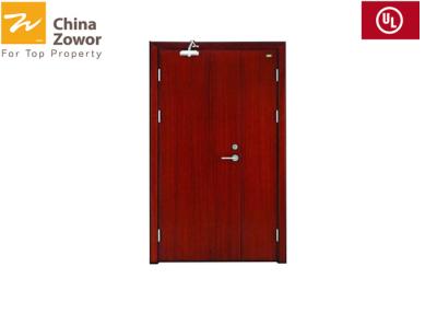 China Customized Size 1.5hr Wooden Fire Doors For Hotel/ Melamine Finish/Perlite Board Filler for sale