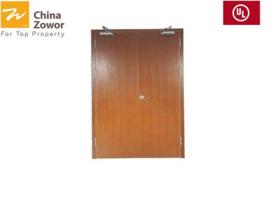 China As BS certificaram portas de madeira à prova de fogo com o esqueleto do abeto de China do revestimento da melamina do painel da visão à venda