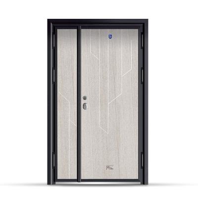 China Double Swing Aluminum Villa Entry Door Design Security soundproof for sale