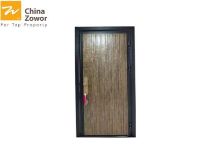 Chine Fonte Alu. Porte d'entrée évaluée du feu simple de feuille pour les bâtiments résidentiels à extrémité élevé à vendre