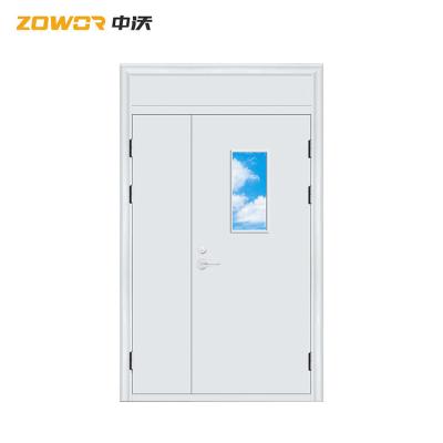 China Soundproof Single Leaf Fireproof Entry Doors With Inlayed Fire Expansion Strips for sale