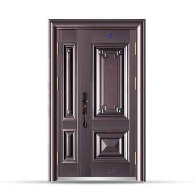 China Anti Theft Waterproof Aluminum Entrance Door 90mm Leaf Thickness for sale