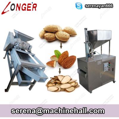 China Almond Shelling and Slice Cutting Machine|Peanut Slicer Cutter Manufacturers China for sale
