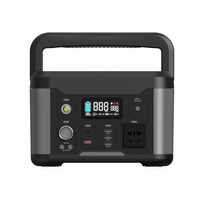 China 18650 lithium battery portable solar power station 500W AC for outdoor activities for sale