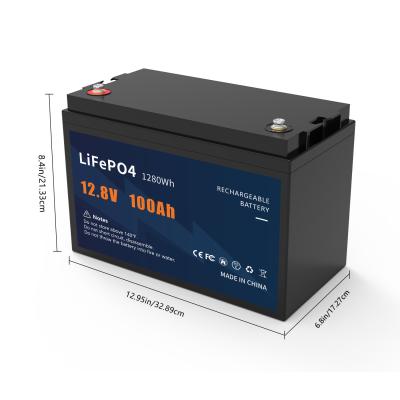 China Rechargeable 12V 100Ah LiFePO4 Battery Pack For Golf Cart Solar Street Light for sale