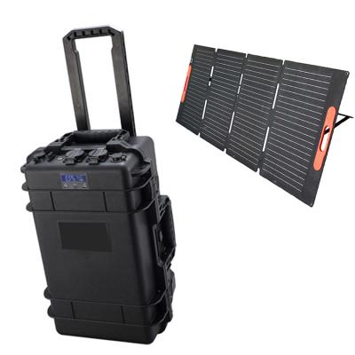 China Lithium Phosphate Suitcase Solar Generator , 3072Wh Solar Panel Off Grid System for sale