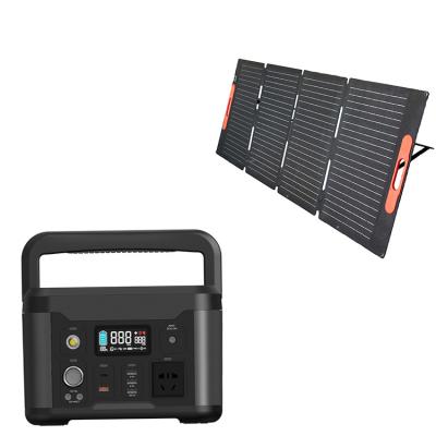 China Rubber finish 500W household solar power generation for emergency mobile device for sale