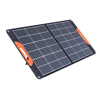 China 2pcs foldable residential ETFE polycrystalline solar panel 100W for outdoor for sale