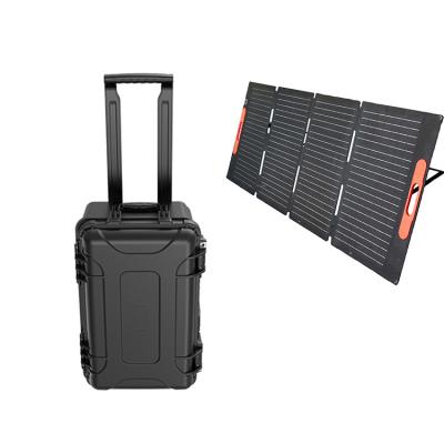 China Portable Solar Energy Power Generator 1500w suitcase design for outdoor construction for sale