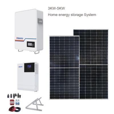 Chine système de stockage de l'énergie de la batterie 3584Wh solaire outre de grille avec le panneau solaire/inverseur 3.5KW à vendre