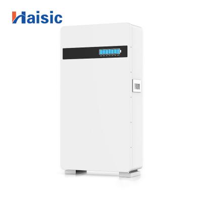 중국 200Ah Haisic Solar Battery Store 51.2V 48V Lithium Ion Batteries Pack Powerwall 10kWh 판매용