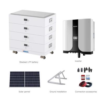 China Hybrid Inverter Solar Energy Setup 20kw Panels and Battery Storage for Home Electricity zu verkaufen