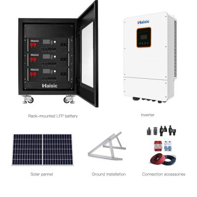China Sistema de energía solar fotovoltaica de 10 kW con batería solar Akku Energía doméstica sostenible en venta