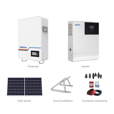 China Venta de sistemas híbridos de energía solar fotovoltaica de 5kw Completo paquete completo con clase de protección IP65 en venta