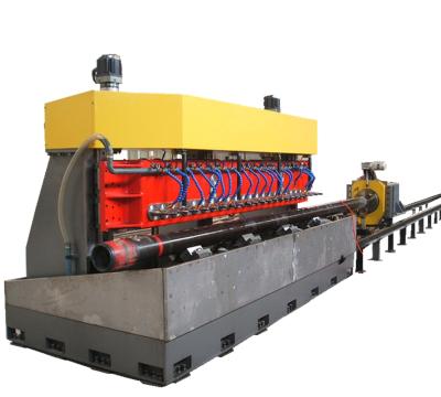China Yellow Tube Slotting Machine , Pipe Perforating Machine Customizable On Tube for sale