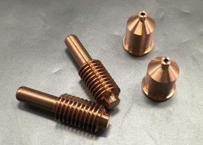 China Torch Consumables Plasma Cutting Nozzle , Electrode Hypertherm Retaining Cap for sale