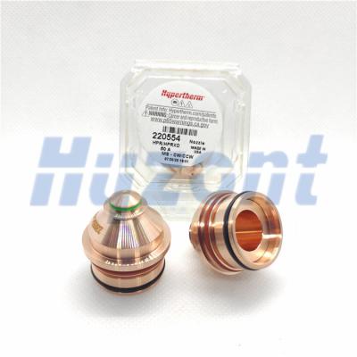 China Copper 220554 Hypertherm Laser Cutter Nozzle Assembly for sale