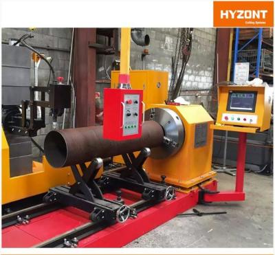 China Steel Pipe CNC profile Cutting Machine with Gas cutting Torch and Plasma Cutting torch pipe dia range  300-1200mm for sale