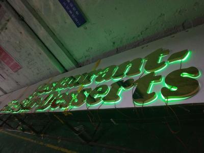 China O restaurante conduziu letras de canal reverso retroiluminadas da montagem do parafuso do sinal M4 da letra à venda