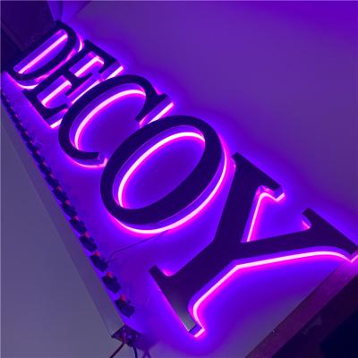 中国 店の喫茶店はセリウムRoHSをつける印の逆光照明の紫色を導いた 販売のため